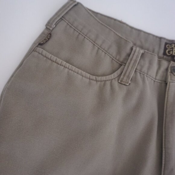 Gravel Gear Tan Fleece Lined Winter Warm Heavyweight Cotton Cargo Pants 32X30 - Picture 12 of 16